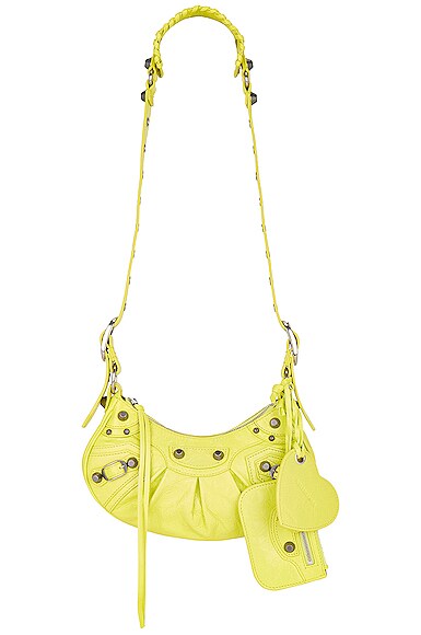 Balenciaga XS Le Cagole Shoulder Bag in Green,Yellow