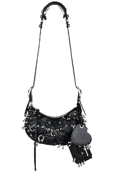 Balenciaga Xs Le Cagole Pierced Shoulder Bag in Black | FWRD