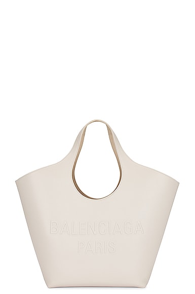 Shop Balenciaga Medium Mary Kate Bag In Nacre