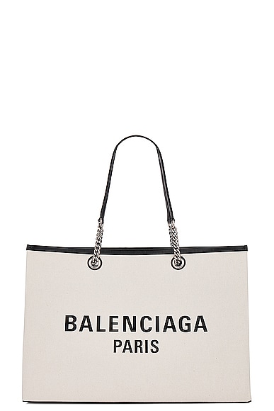 Balenciaga Duty Free Large Tote Bag in Naturel