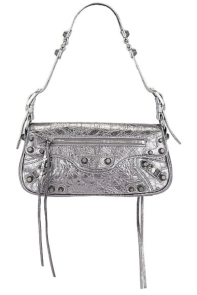 Balenciaga Le Cagole Small Sling Bag in Silver
