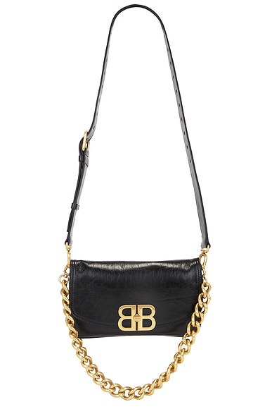 Balenciaga BB Soft Flap Small Bag in Black