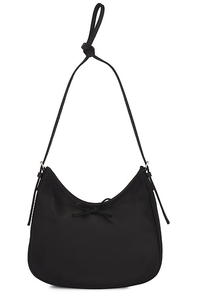 Balenciaga Leopolda Small Hobo Bag in Black