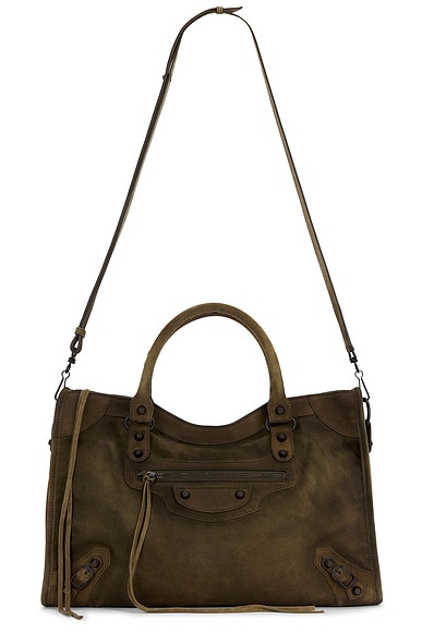 Balenciaga Le City Medium Bag in Khaki