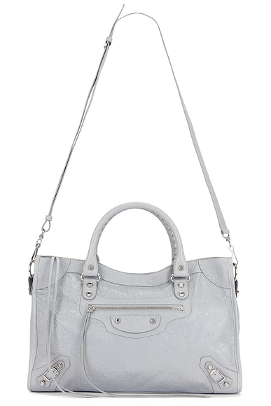 Balenciaga Le City Medium Bag in Light Grey