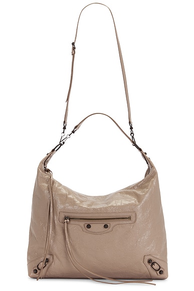Balenciaga Le City Medium Hobo Bag in Sesame
