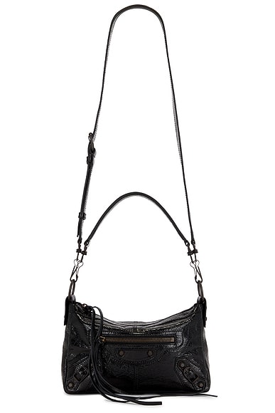 Balenciaga Le City Moto Mini Bag in Black