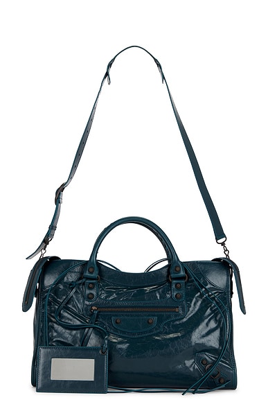 Balenciaga Le City Medium Bag in Lagoon & Cassis
