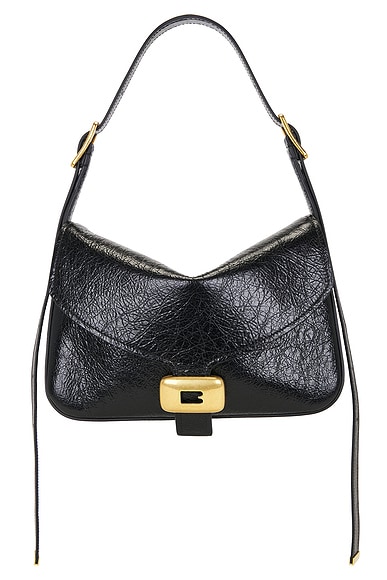Balenciaga Clicca Medium Shoulder Bag in Black