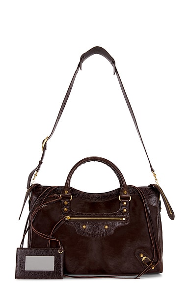 Balenciaga Le City Medium Bag in Mid Brown