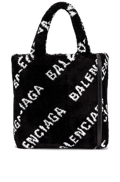 Balenciaga XS Everyday Tote in Black & White | FWRD