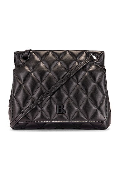 Medium Quilted Leather B Shoulder Bag