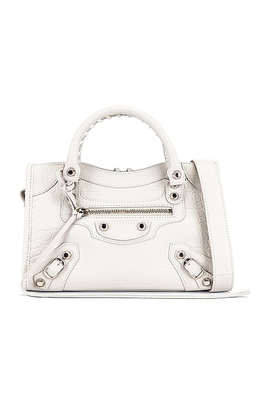 Balenciaga Classic Mini City Bag in White | FWRD
