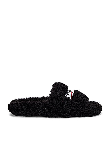 balenciaga fuzzy slippers