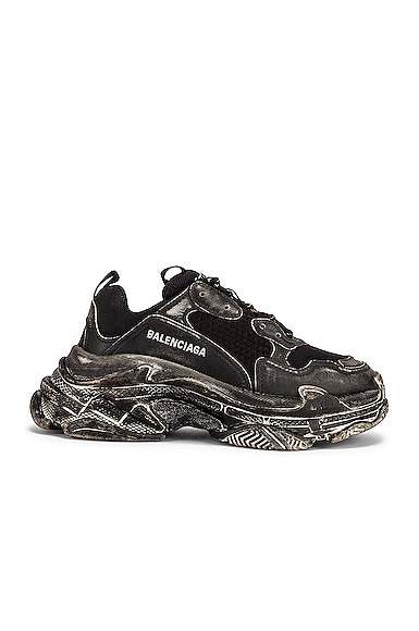 Balenciaga Triple S Sneakers in Black Faded | FWRD