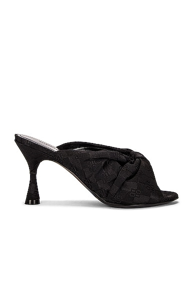 Balenciaga Drapy Sandals In Black