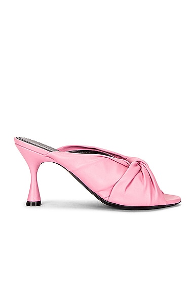 Balenciaga Drapy Sandals In New Pink