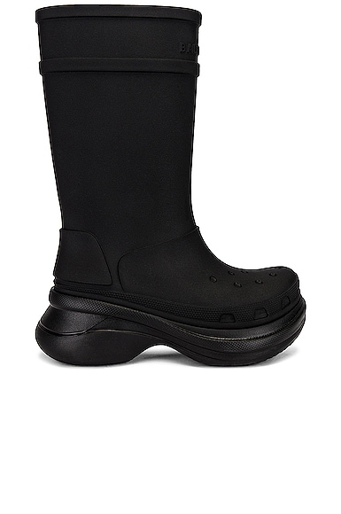 Balenciaga Crocs Boots in Black