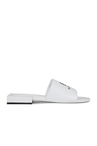 Balenciaga Box Sandals in White