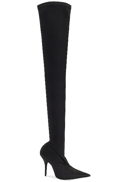 Balenciaga Cuissard Knife 110mm Boot in Black