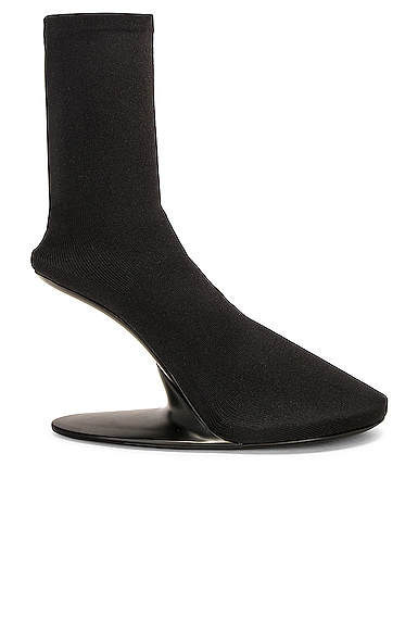Balenciaga Stage Stretch Architectural-heel Sock Booties In Black