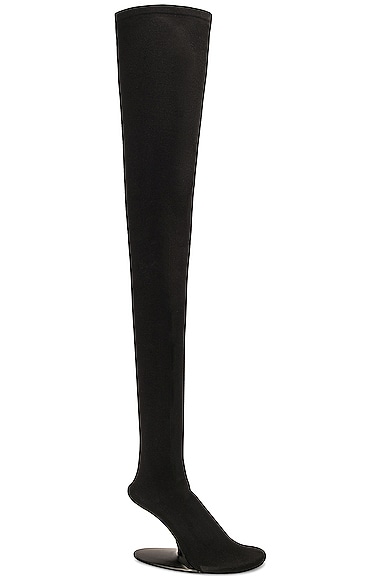 Shop Balenciaga Stage Over The Knee Boots In Black