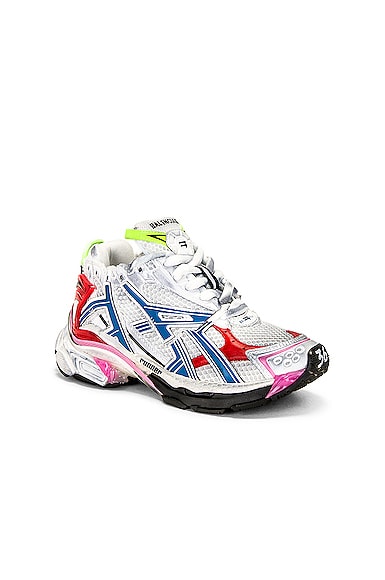 Shop Balenciaga Runner Sneaker In White  Red  Blue  & Pink