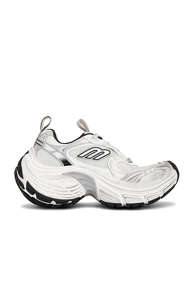 Maison Margiela Holographic Sneakers in America Silver FWRD