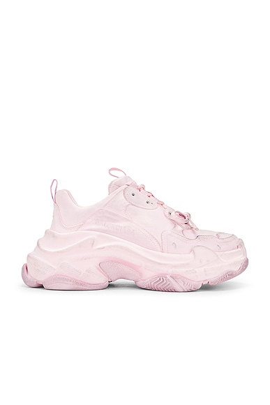 Balenciaga Triple S Clear Sole Sneakers in Pink | FWRD