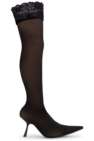 Balenciaga New Flex Heel in Black & Nude