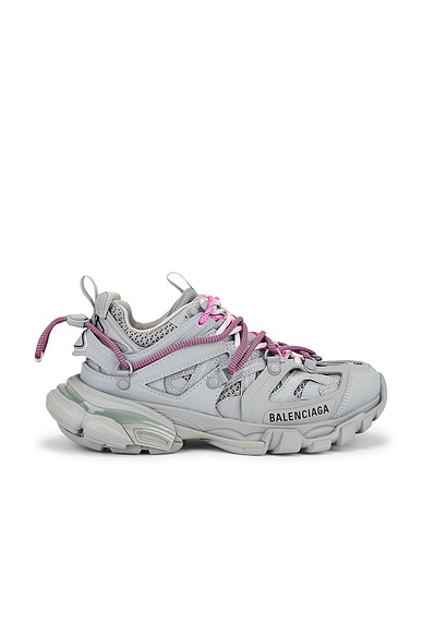 Track Sneaker in Grey & Pink