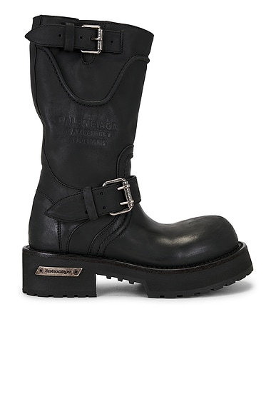 Balenciaga Venom Boot in Black & Silver
