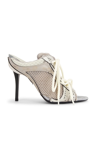 Balenciaga Stapler Mule in Grey