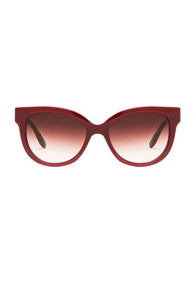 Barton Perreira Vandella Sunglasses in Oxblood | FWRD