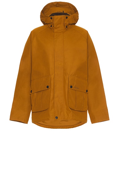 Barbour Re-engineered Hooded Wading Spey Showerproof Jacket in Bronze Brown