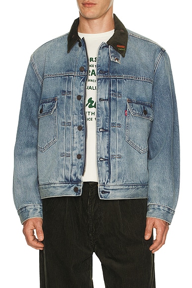 Barbour x Levi's Type II Denim Jacket in Vintage Wash | FWRD