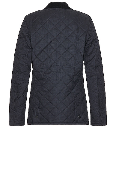 Shop Barbour Checked Heritage Liddesdale Quilt Jacket In Navy