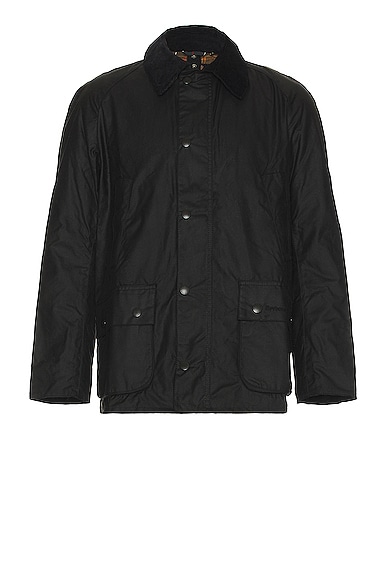 Barbour Ashby Wax Jacket In Black | ModeSens