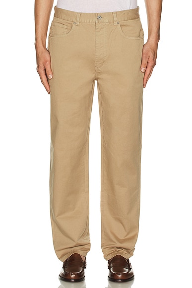 Washed Stretch Twill Trouser