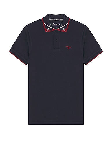 Barbour Brodie Tailored Polo in Navy