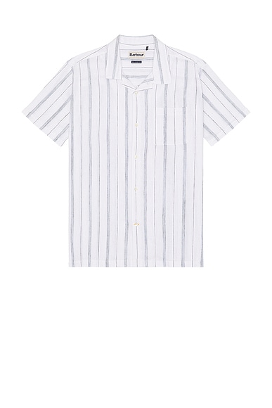 Barbour Arnock Stripe Shirt in White