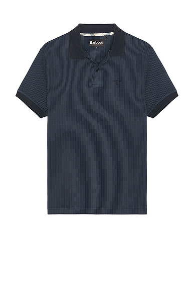 Barbour Harworth Tailored Fit Polo Shirt in Navy