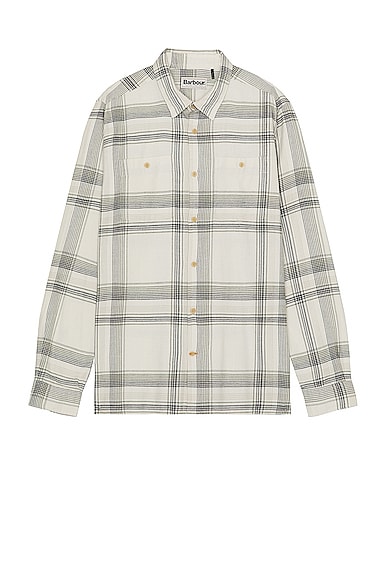 Barbour Langton Tailored Shirt in Beige