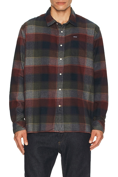 Barbour Copswell Relaxed Checked Shirt in Navy