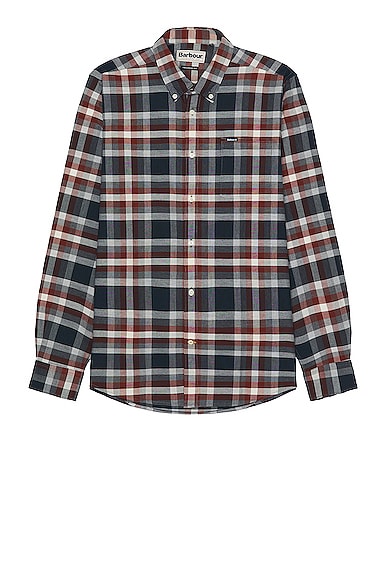 Barbour Bowmont Tailored Shirt in Red
