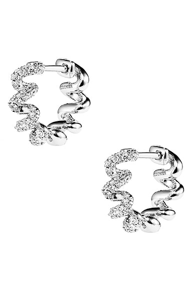 Slinkee Diamond Huggie Earrings