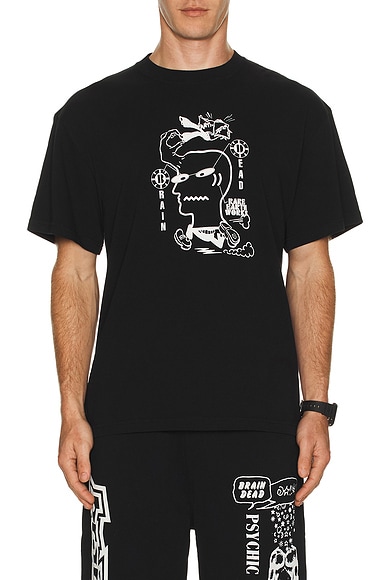 Brain Dead Earth Works Tee in Black