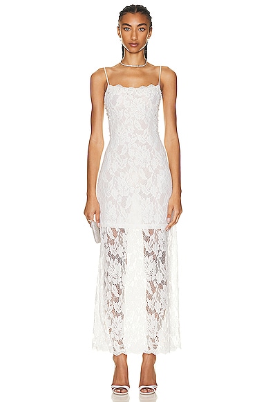 Hemant & Nandita Midi Dress In Off White