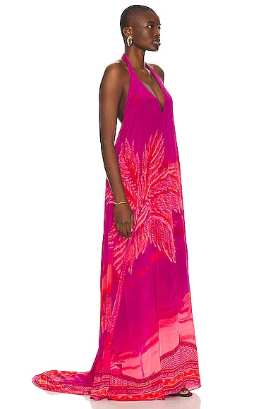Shop Hemant & Nandita Soma Maxi Dress In Multicolor