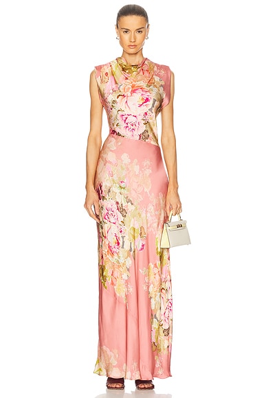 Sama Cowl Neck Long Dress